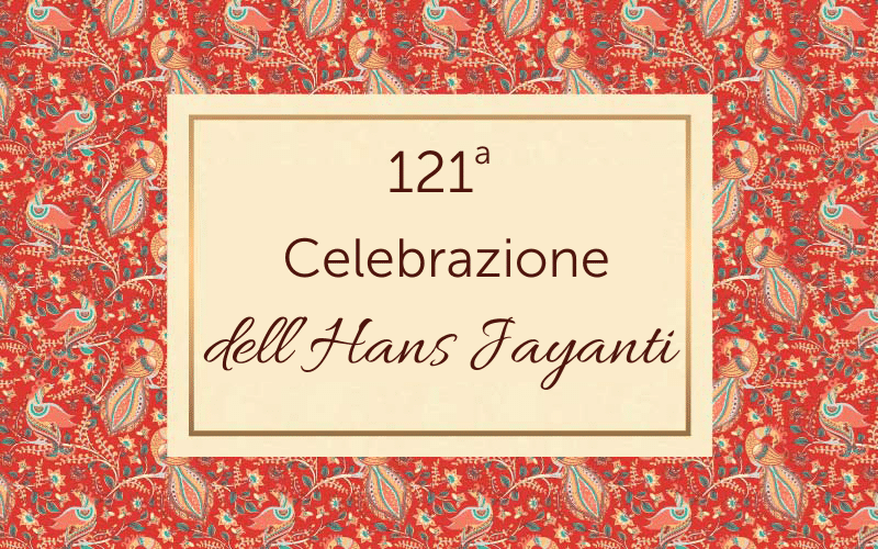 121a Celebrazione dell’Hans Jayanti (audio)