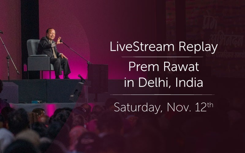 Prem Rawat in Delhi, Nov. 12 (Video)