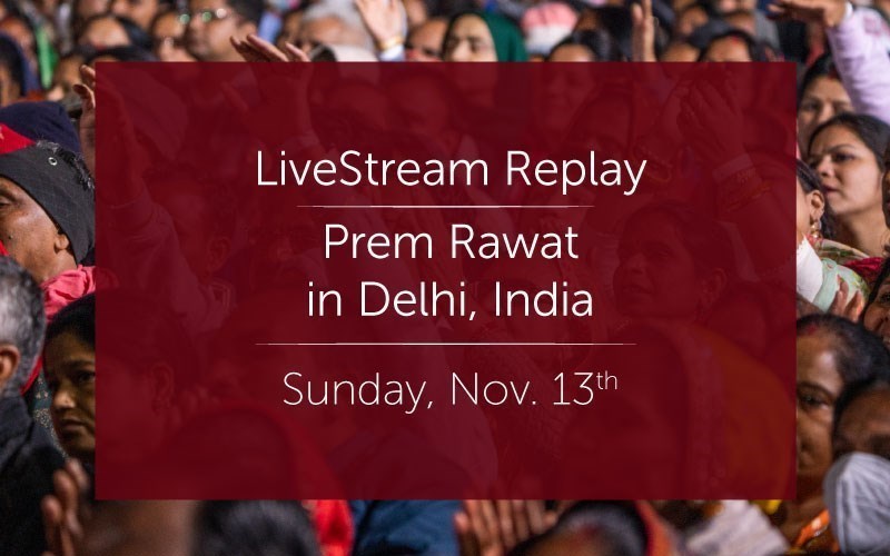 Prem Rawat in Delhi, Nov. 13 (Video)